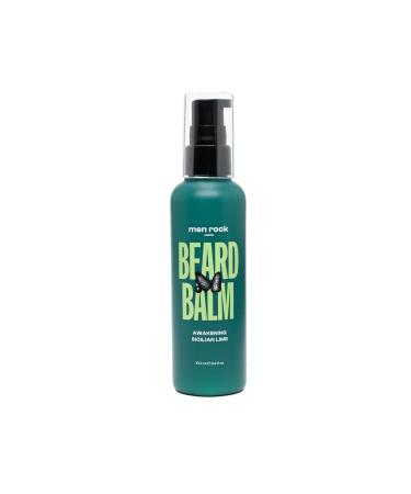 Men Rock Sicilian Lime & Caffeine Beard Balm - 100ml Leave-In Conditioner & Softener for Deep Conditioning & Nourishment of Beard Hairs & Underlying Skin
