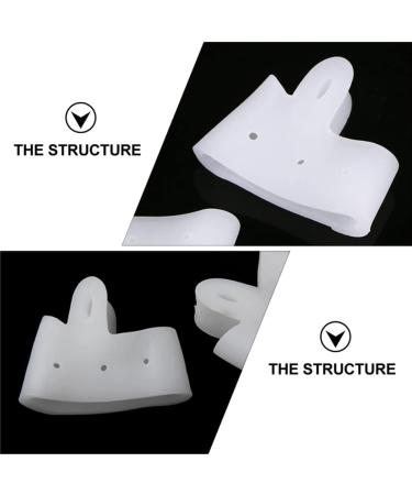Silicone Toe Caps Set - Corn Relief, Blister Prevention, Metatarsal Guards - 3 Pairs (White) - Buy Online on GoSupps.com