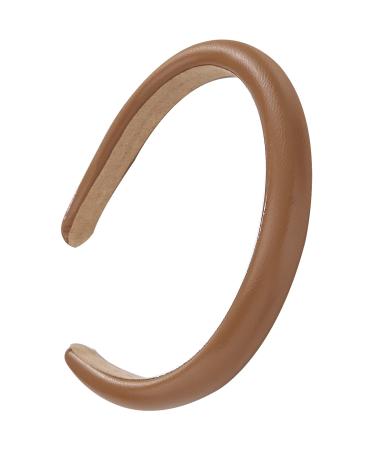 BOMTTY 3 Pack Padded Leather Headbands for Women - Black White Brown - Fashion Hair Accessories - Buy Online on GoSupps.com