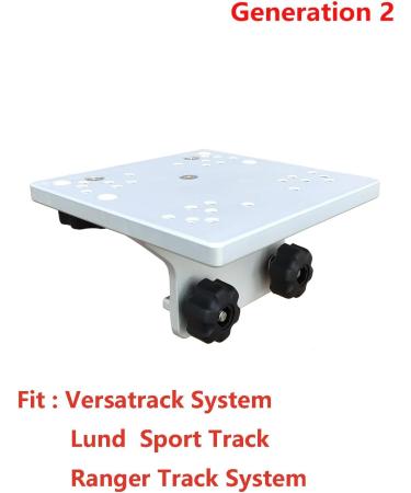 Brocraft Aluminum Downrigger Bracket for 90 Degree Boat Track Systems - Universal Fit for Lund, Versatrack, and Ranger Tracks (Gen 2) - Buy Online on GoSupps.com
