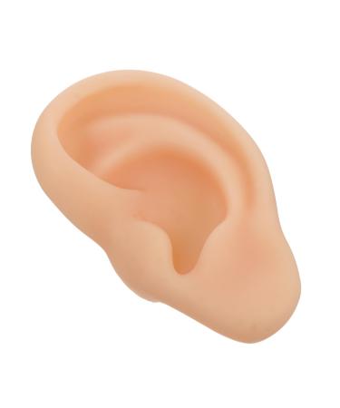 Silicone Ear Model 1pc Silicone Ear Silicone Tool Fake Ear Earwax Tool Silicone Piercing Model Silica Gel Beige Ear Presentation Model Ear Training Ear Model Major Cyborg 3D