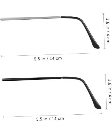 Lalafina 2 Pairs of Glasses - Replacement Arms Frames & Accessories for Men and Women | High-Quality Temple Metal Parts - Buy Online on GoSupps.com