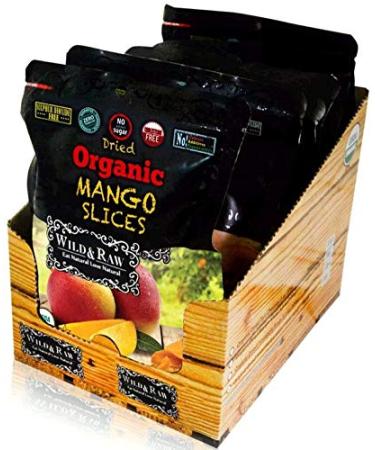 Organic Sun Dried Mangos - 3.5oz (Pack of 6) - Kosher and Non-GMO