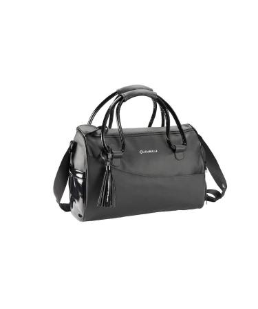 Badabulle Glossy Changing Bag | baby bag | nappy bag | pram bag (black)
