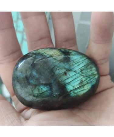 Crystal 1pcs Natural Quartz Gemstones CrystalLabradorite Stones Runes Collection and Minerals Can be Used for Natural Stones Household yuebang Stone Mineral Specimen 50-70mm - Buy Online on GoSupps.com