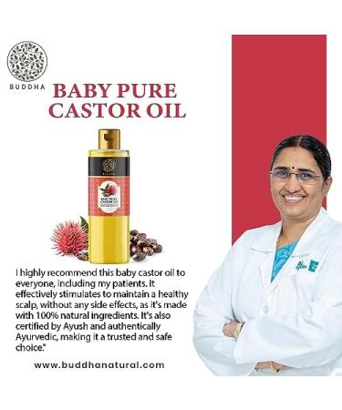 Buddha Natural Baby Castor Oil Cold Pressed Extra Virgin - Nourishing Moisturizing Soothing For Delicate Skin And Hair Growth - Chemical-Free (150 Ml (Pack Of 1)) - Buy Online on GoSupps.com