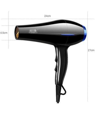 Hair Dryer 2000W Negative Ionic Fast Dry Low Noise Blow Dryer Professional Salon Hair Dryers - Buy Online on GoSupps.com