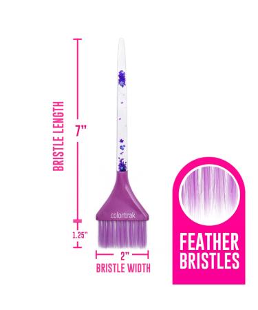 Colortrak Liquid Glitter Tint Brush - Ultra Soft Feather Bristles for precise coloring effects - Reusable and Easily Washable - Buy Online on GoSupps.com