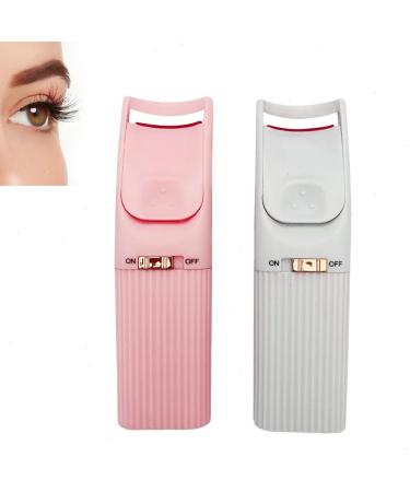 Heated Eyelash Curler Fast Heated Lash Curler Rechargeable Electric Eyelash Curler Handheld Eye Lash Curler Portable Long Lasting Natural Curling Lash Styling Tools