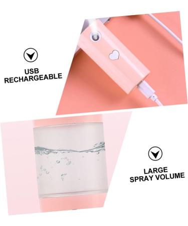 Baluue Facial Humidifier Mini Humidifier Facial Mist Sprayer Skin Moistener Nano Misting Sprayer Abs Pink - Buy Online on GoSupps.com