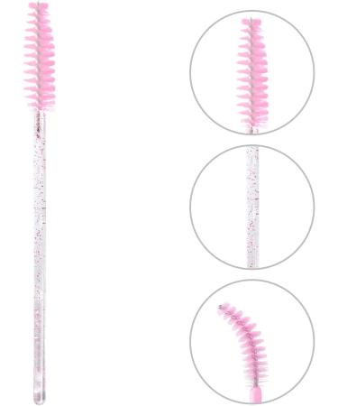 50-Piece Disposable Eyelash Brush Set | Portable Mascara Wands for Makeup | Crystal Pink | Ideal for Home, Travel, and Outings - Buy Online on GoSupps.com