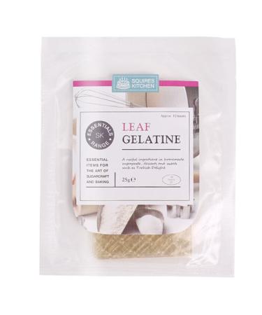Squires Kitchen Leaf Gelatine 25g 10 leaves Baking Cake Decorating