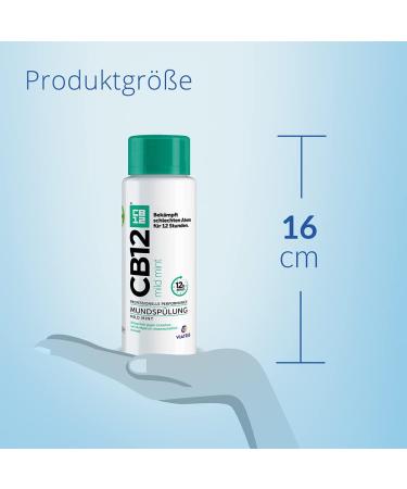 CB12 Mouthwash Mild - 250 ml | Zinc Acetate & Chlorhexidine | 12-Hour Bad Breath Protection - Buy Online on GoSupps.com