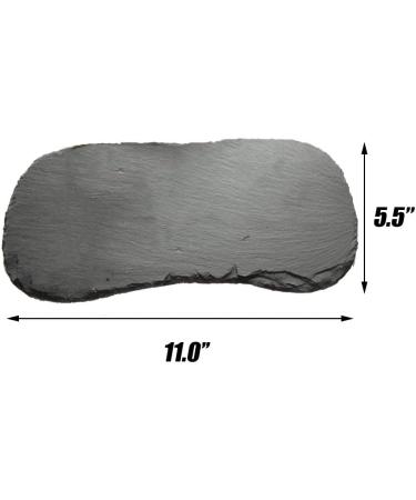 Tfwadmx Reptile Basking Platform Tortoise Rock Plate Feeding Food Bowl Dish Feeding Slate Turtle Bathing Resting Platform for Lizard Gecko Bearded Dragon Chameleon Snake Frog 11''x5.5'' natural - Buy Online on GoSupps.com