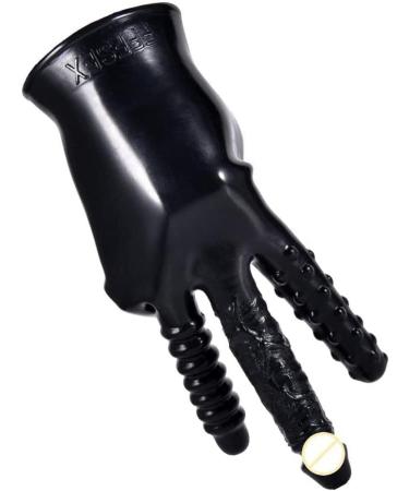 Black latex vibration Friction gloves couple massage Gloves Couples Manual for Women Men - Buy Online on GoSupps.com