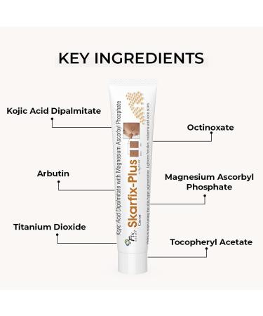 Fixderma Skarfix Plus Face Cream for Dark spots| For Melasma Hyperpigmentation Freckles & Uneven skin tone Age Spots | Skin Lightening Effect | Non-Comedogenic - 30gm - Buy Online on GoSupps.com