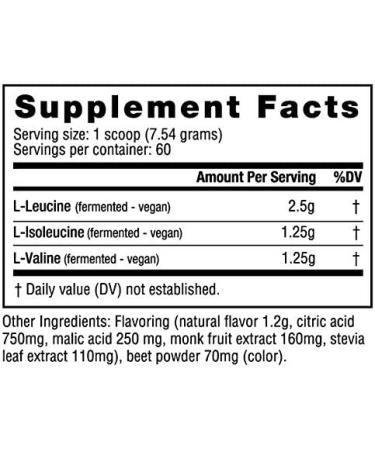 NutraBio BCAA 5000 Powder - Fermented Branched Chain Amino Acids for Muscle Growth & Recovery - Natural Flavors  Sweeteners  and Coloring  Vegan  Gluten Free - Strawberry Lemonade  60 Servings Strawberry Lemonade 1 Pound (â¦ - Buy Online on GoSupps.com