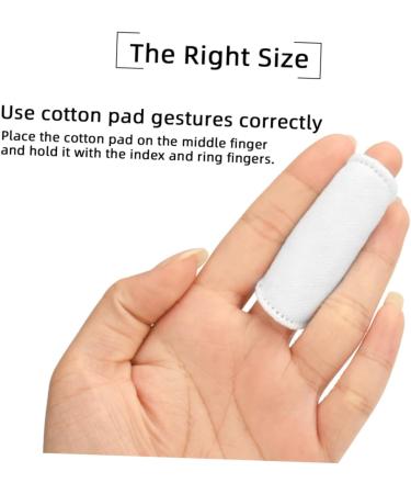 FRCOLOR 200 Pcs Disposable Face Sponges - Thick Overlock Cotton Nail Polish Cleaning Pads for Household Use - Buy Online on GoSupps.com