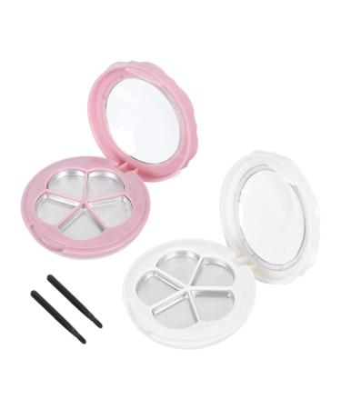 WEKADRIN 2 Sets Lipstick Eyeshadow Test Color Palette Tray Storage Case for Eyeshadow Lipstick Handy Tray for Eyeshadow Lipstick Eyeshadow Palette Kit Aluminum Couleur Al atoire