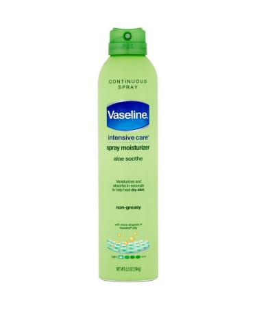 Vaseline Spray & Go Moisturizer  Aloe Fresh  6.5 oz Aloe Fresh 6.5 Fl Oz (Pack of 1)