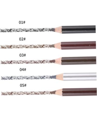 MUSISALY 2pcs Long Lasting Eyebrow Pencils Matte Eyeliner Pencil with Sharpener Eye Brow Pencils Kit Wooden - Buy Online on GoSupps.com