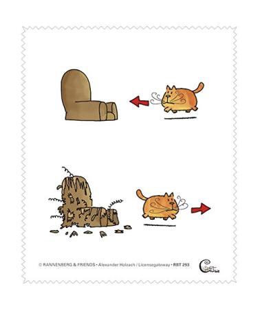 Glasses cleaning cloth - cat -"Catzz - Chic Living" 15x18cm