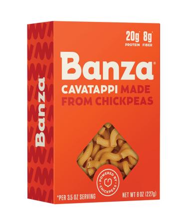BANZA, Pasta, Chickpea, Cavatappi, Pack of 6, Size 8 OZ, (GMO Free)