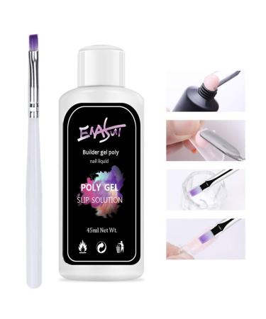 ENASUI 45ML Nail Extension Gel Kit - Quick Slip Solution with Nail Brush and Glass Cup - Buy Online on GoSupps.com