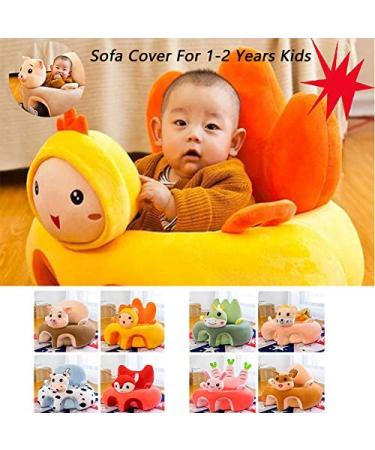 Eyomii1 Pcs Baby Sitting Chair Baby Sofa Seat Cover Without Filler Infant Support Seat Sofa Cover Plush Learning to Sit Chair for Toddlers 3-24 Month Baby.(Only Cover) - Buy Online on GoSupps.com