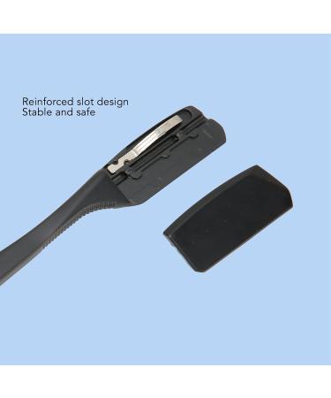 Buy Vintage Black Zinc Alloy Straight Edge Barber Razor - Premium Beard Blade Holder & Manual Knife Stand for Professional Shaving - Buy Online on GoSupps.com