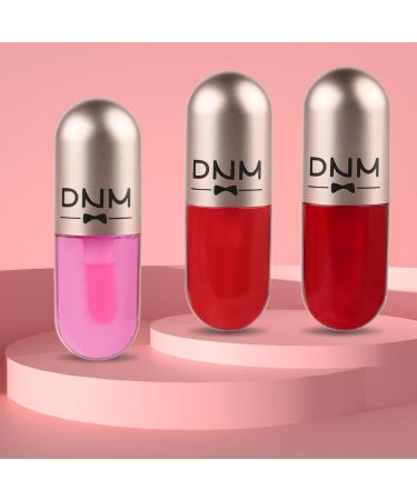 BINGBRUSH Color Changing Lip Gloss Set - 3 Pcs Tinted Plumping Lipstick & Moisturizing Lip Balm - Peach Strawberry Red Cherry - Longlasting High-Shine Lip Care - International Shipping Available - Buy Online on GoSupps.com