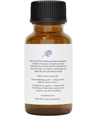 Blue Lotus Essential Oil - Premium Grade 1 oz | Aromatherapy Soaps Lotions & Candles | Vegan & Cruelty-Free | Ships Internationally - Buy Online on GoSupps.com