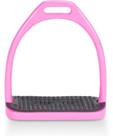 Equinate Stirrups Midway 12cm Pink - Anti-Slip Rubber Tread for Adults & Children - Set of 2 - International Shipping - Buy Online on GoSupps.com