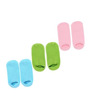 NUSITOU 3 Pairs Foot Moisturizing Socks Moisturizing Socks for Foot Care Moisturizing Foot Masks Cracked Heel Socks Beauty Salon Foot Caring Socks Foot Essential Oil Care Products