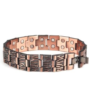 Men's Copper Magnetic Bracelets | 99.99% Solid Copper Double-Row Magnetic Anklet | Ultra Strength Men s Magnetic Jewelry - Buy Online on GoSupps.com