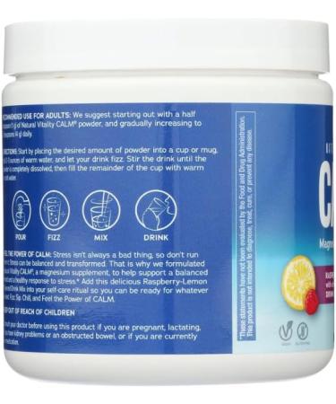 Magnesium Powder Calm Raspberry-Lemon Gluten Free 226 g - Buy Online on GoSupps.com