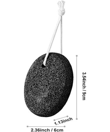 Natural Foot Pumice Hard Skin Remover for feet - Foot Scrub for Removing Dead Skin - Natural Foot File and Stratum corneum Remover for Removing Skin Keratin(Black) (2 Goose Shaped Stones) - Buy Online on GoSupps.com