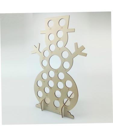 RORPOIR DIY Advent Calendar 1pc Wood Santa Crafts Unfinished Wood Ornament Xmas Chocolate Rack Calendar Christmas Decorate As Shown 27X12X40CM - Buy Online on GoSupps.com