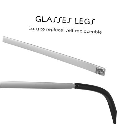 Lalafina 2 Pairs of Glasses - Replacement Arms Frames & Accessories for Men and Women | High-Quality Temple Metal Parts - Buy Online on GoSupps.com