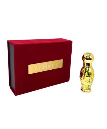 AL MAHAS Egyptian Musk 15 ML Roll-On Perfume Oil Unisex Perfumes | Rich Musk Amber & Woody Notes | Alcohol-Free Concentrated Attar