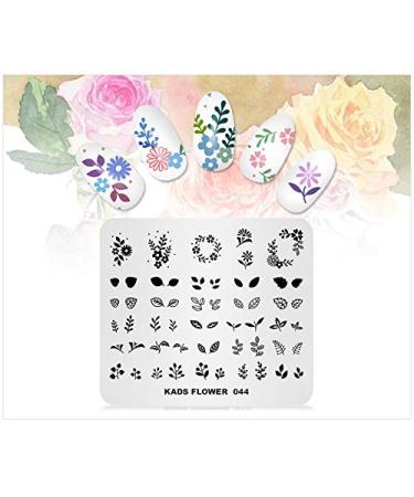 KADS Flower Nail Art Stamp Template Stamping Plate (FL044) - DIY Manicure Tool - Buy Online on GoSupps.com