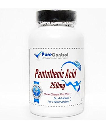 Pantothenic Acid 250mg // 100 Capsules // Pure // by PureControl Supplements
