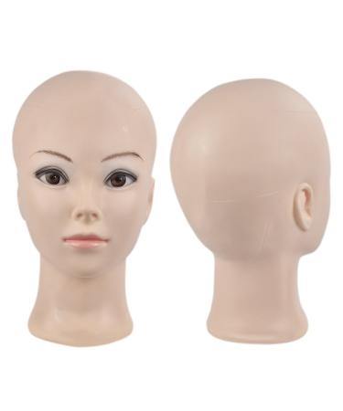 ERSIMAN Bald Training Head for Wigs | Cosmetic Manikin Doll Head with Free Clamp C02 - Ideal for Styling and Display - Buy Online on GoSupps.com