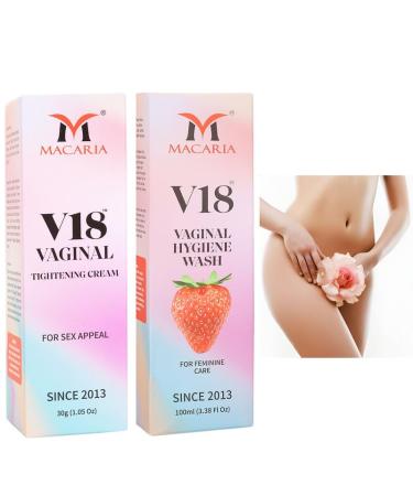 MACARIA V18 Vaginal vagina pussy tightening & sex increase gel cream + vaginal yoni Hygiene Wash For Married Women