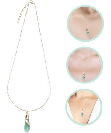 KALLORY 1pc Crystal Rough Necklace Healing Crystal Necklace Clavicle Chain Neck Decoration Grace Miss Tennis - Buy Online on GoSupps.com