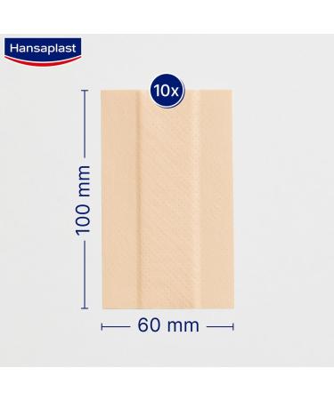 Hansaplast Universal Paving Roll 1m x 6cm - Dirt & Water-Repellent Wound Dressing with Strong Adhesive & Bacteria Shield - 100x6cm (1 Pack) | International Shipping - Buy Online on GoSupps.com