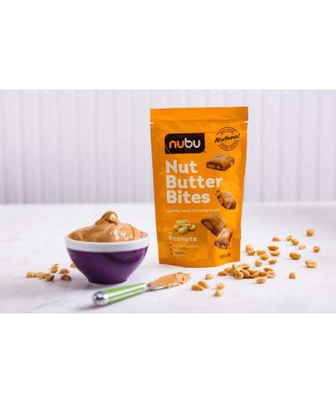 Nubu Nut Butter Bites with Peanuts - Vegan & Gluten-Free Snack (Pack of 6) - Buy Online on GoSupps.com