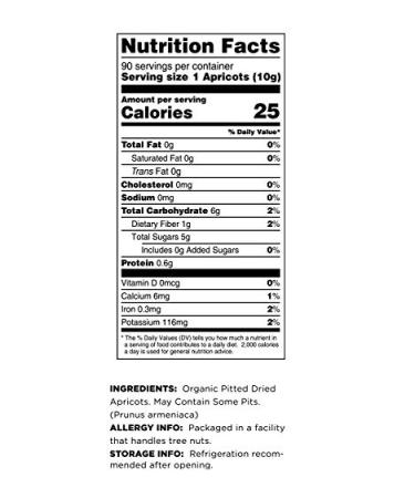 Terrasoul Superfoods Organic Apricots 4 Lbs (2 Pack) - Sun-Dried, Unsulphured, High in Fiber - Buy Online on GoSupps.com