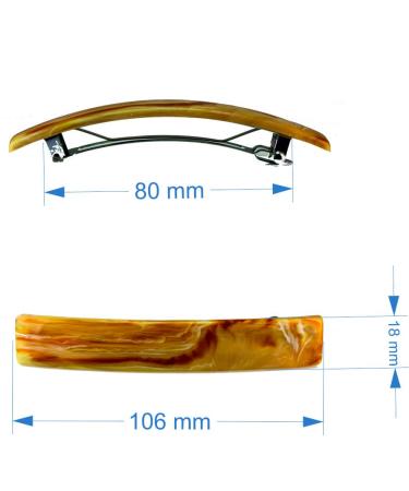 Buy 1pc Patent Clasp Smooth 10x1.7cm in Havana - Made in Germany | WeLoveBeads | Color: Havana Marble (Col.No.: M709) - International Shipping Available - Buy Online on GoSupps.com