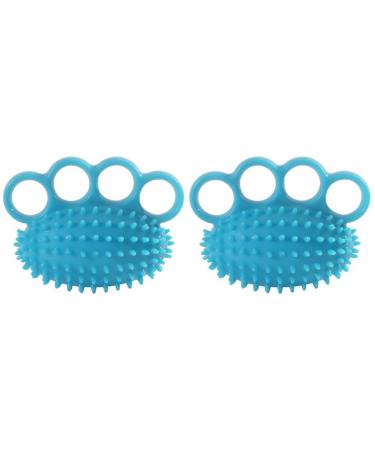 2 Pcs Grip Stress Ball Hand Resistance Hand Wrist Strengthener Hand Exerciser Guitar Elder Handle 12X10cmx2pcs Bluex2pcs